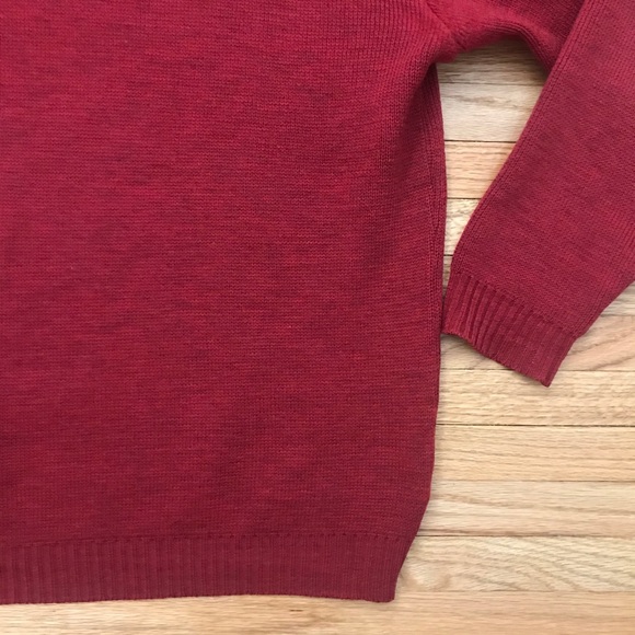 Tricots St Raphael - Red Merino Wool Sweater - Picture 2 of 12